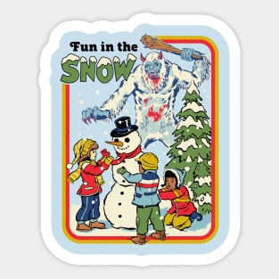 Fun In The Snow Sticker